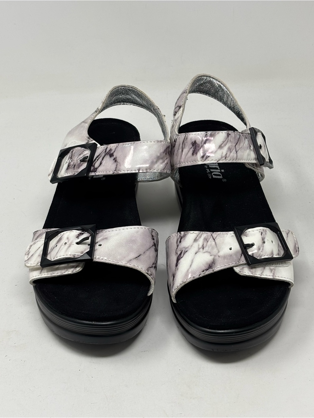 Alegria Morgyn pretty things chunky sandals marbleized platform size 38 (8-8.5) - Picture 5 of 10